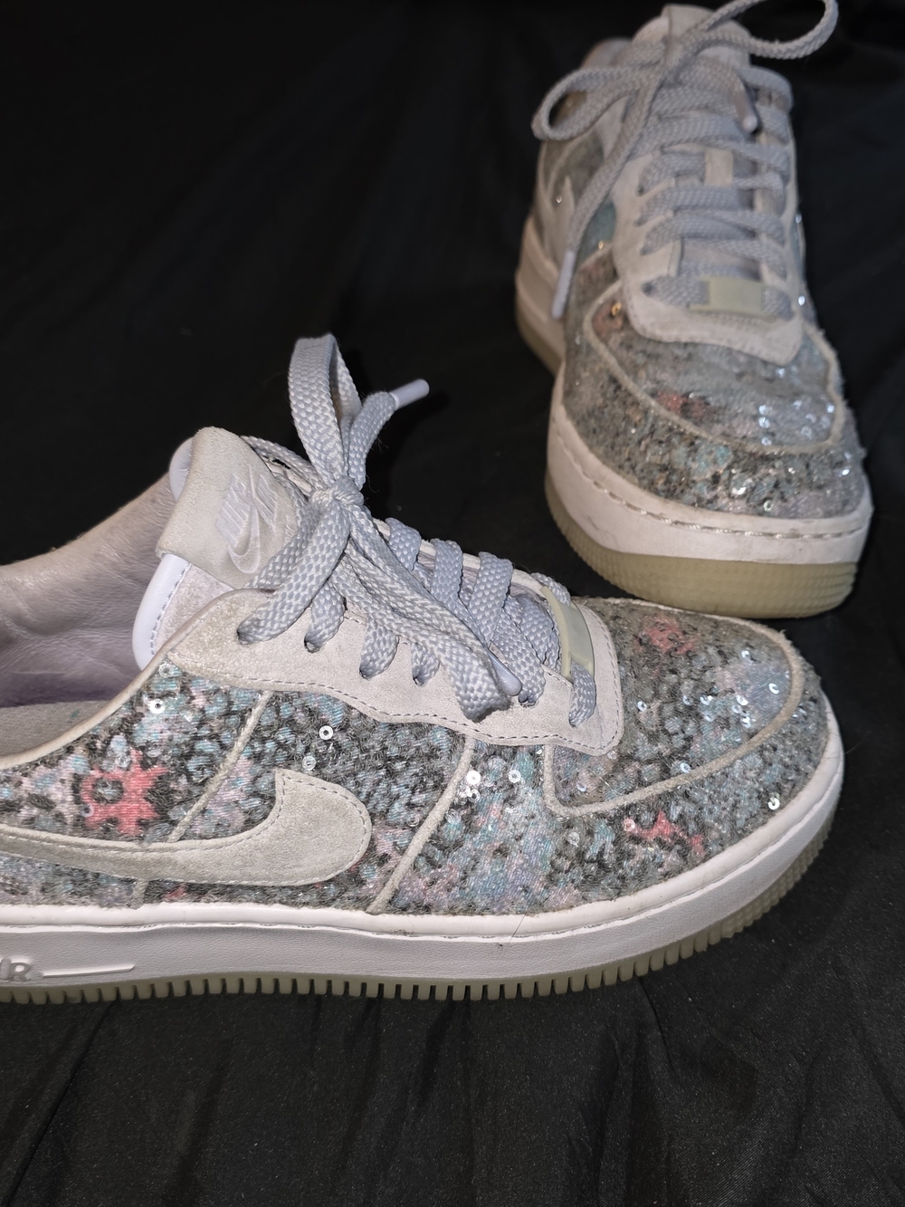 Nike Women's Air Force 1 Upstep Low Glass Slippers 7.5
